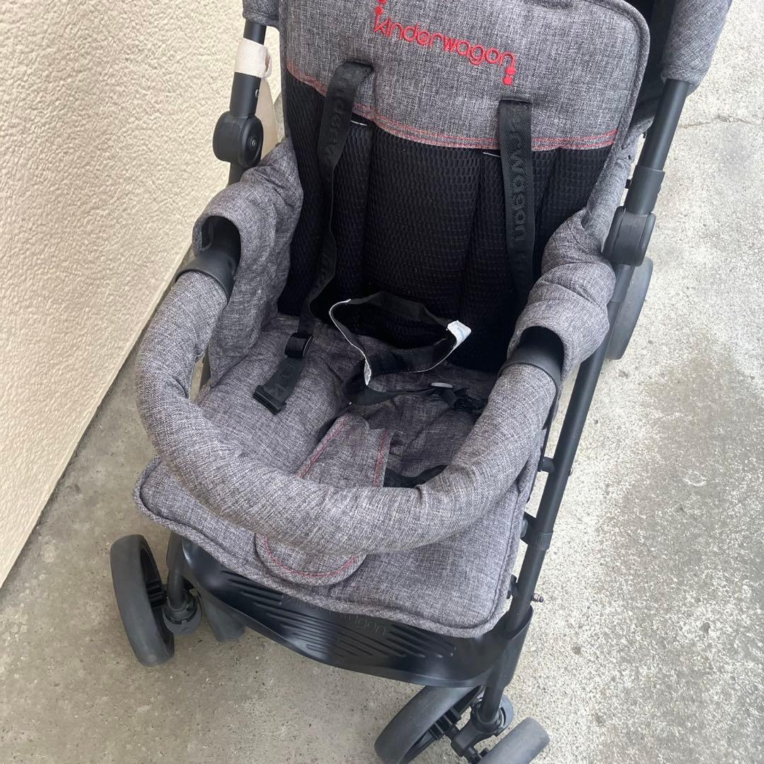 日本育児 2人乗りベビーカー キンダーワゴン DUOシティーホップ2