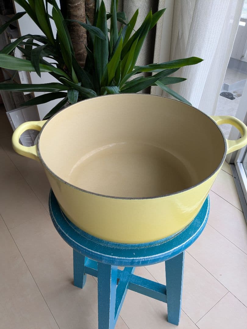 LE CREUSET 両手鍋 26cm イエロー