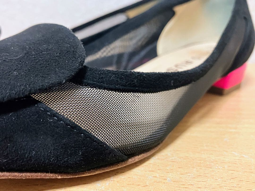 ★FABIO RUSCONI ファビオルスコーニ カラーヒールチュール パンプス