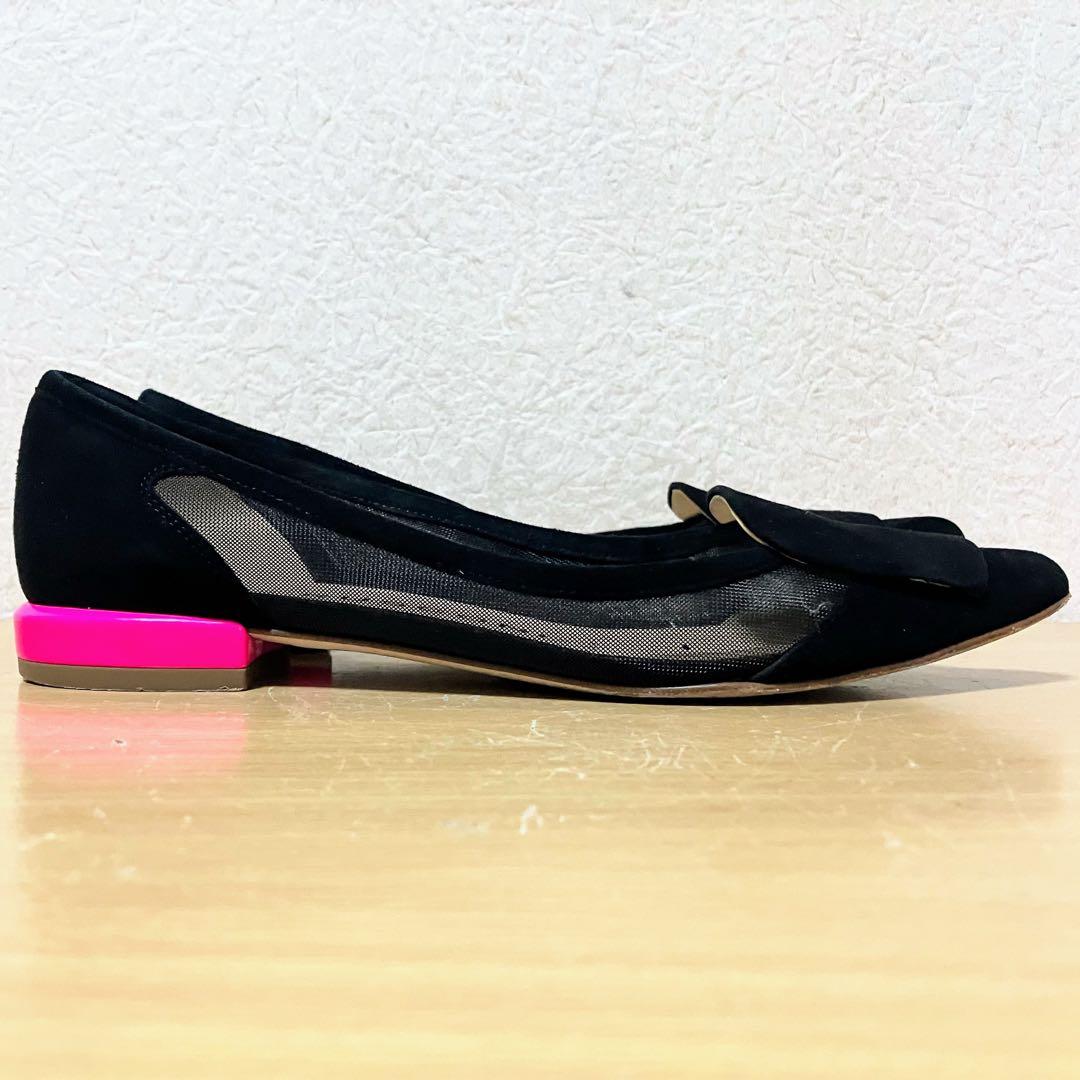 ★FABIO RUSCONI ファビオルスコーニ カラーヒールチュール パンプス