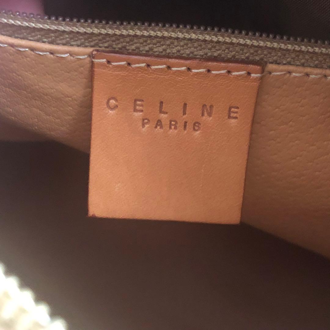 超美品 オールド セリーヌ ブラウン ボストンバッグ レザー ハンドバッグ