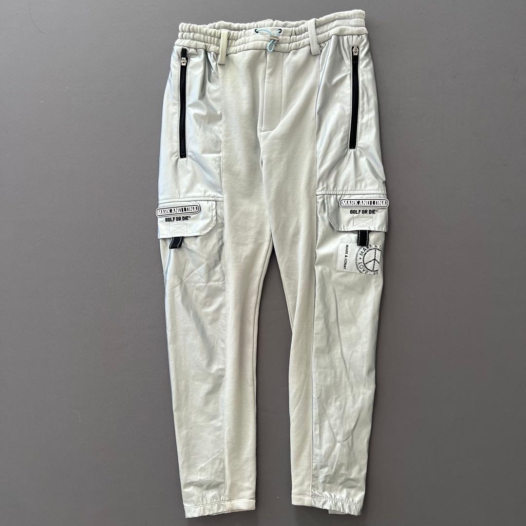 MARK&LONA マークアンドロナ　カーゴパンツ　ジョガーパンツ　シルバー　S