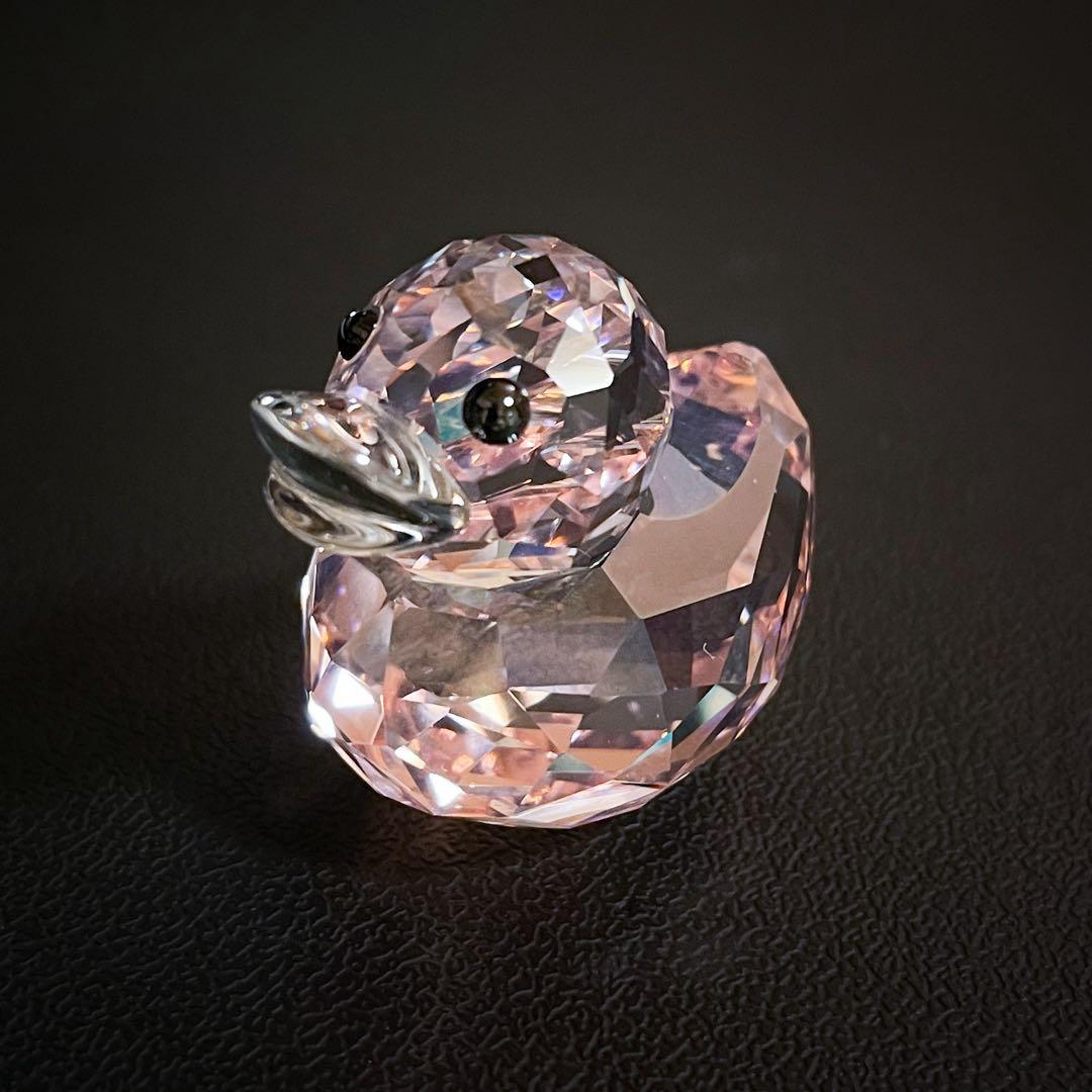 【スワロフスキー●ハッピーダック ピンク 2010／美品】