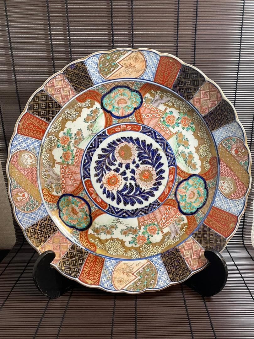 『古伊万里』大皿　骨董品　江戸時代　直径45cm