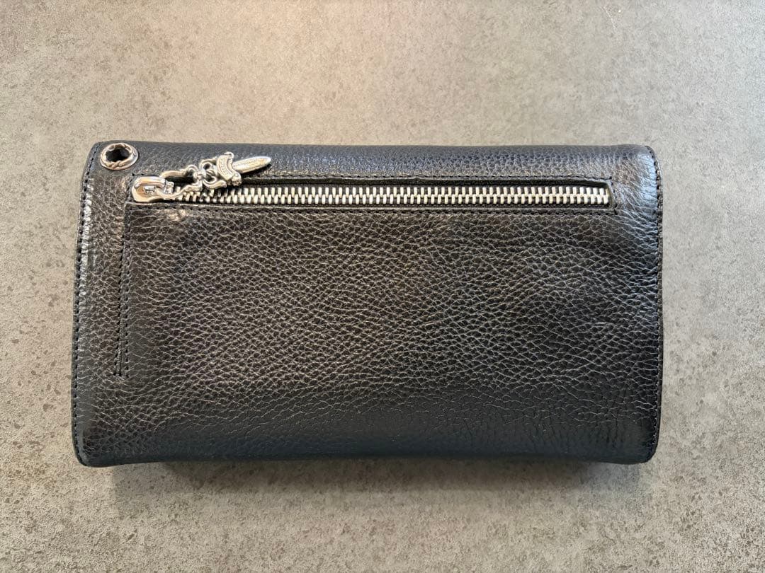 最安 25年最新【新品未使用】クロムハーツ ウェーブ ウォレット 財布 三つ折り
