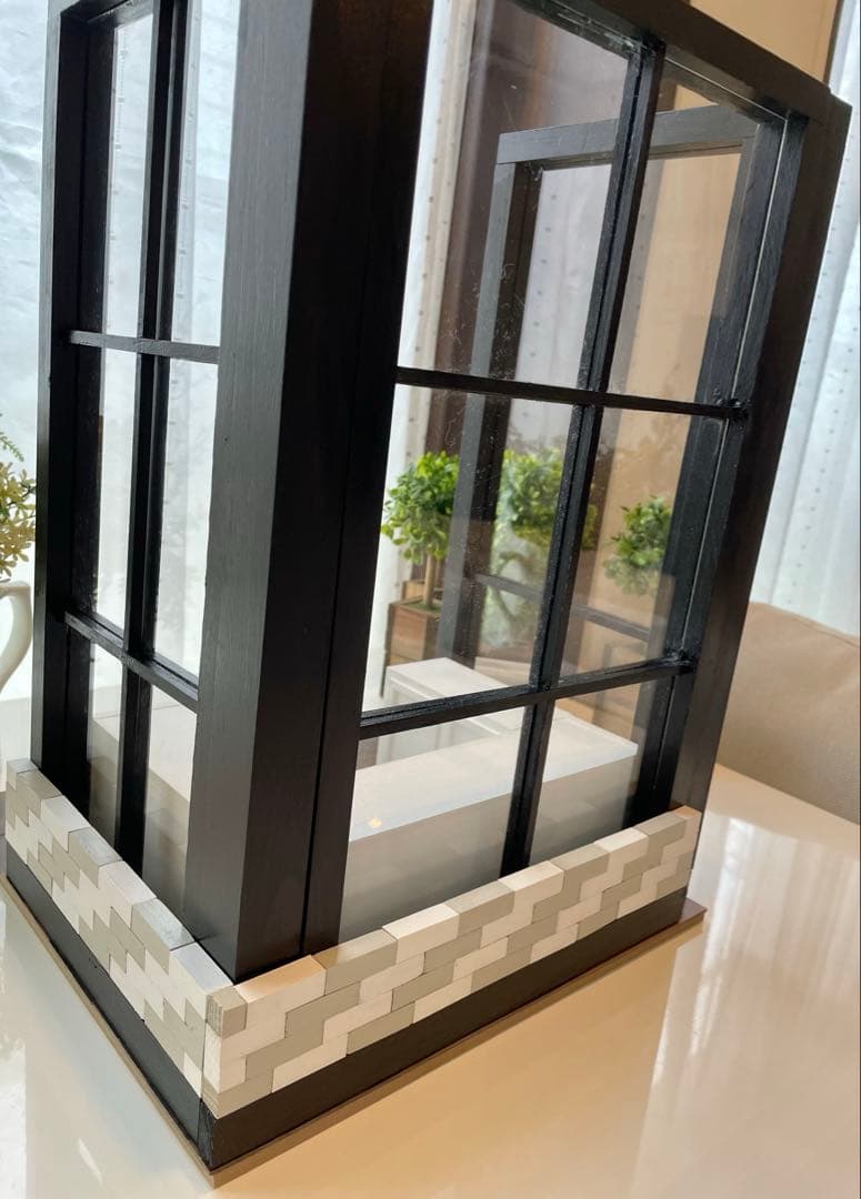 ドールハウス　ハンドメイド☆コーナールーム＆チェア3個☆