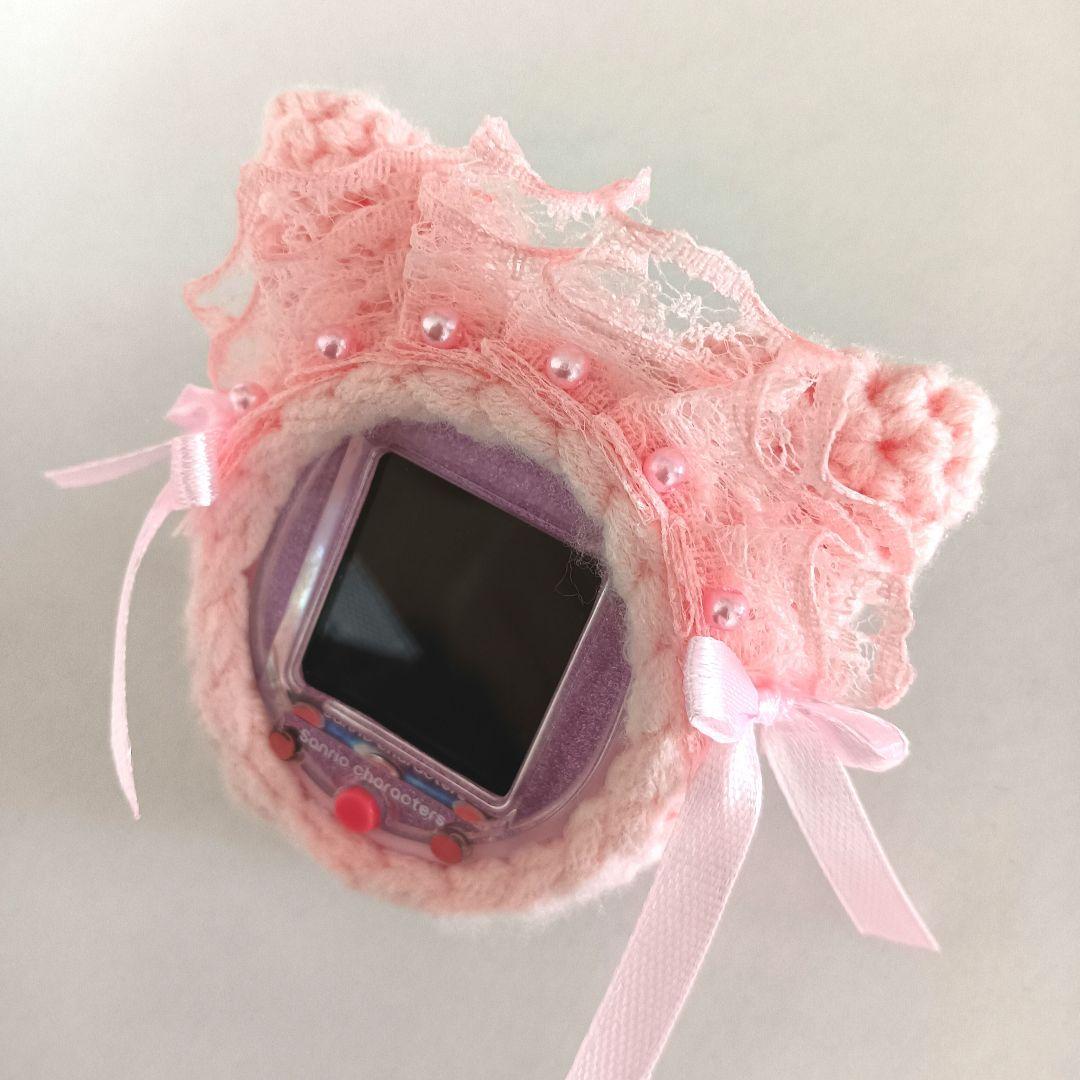 たまごっちスマート・ユニカバー　メイド風　ピンクねこちゃん　パール♡　りぼん♡