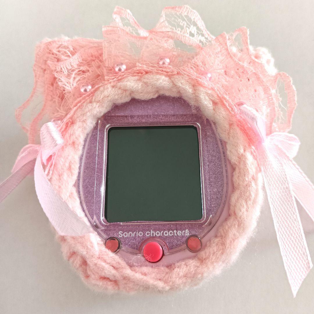 たまごっちスマート・ユニカバー　メイド風　ピンクねこちゃん　パール♡　りぼん♡