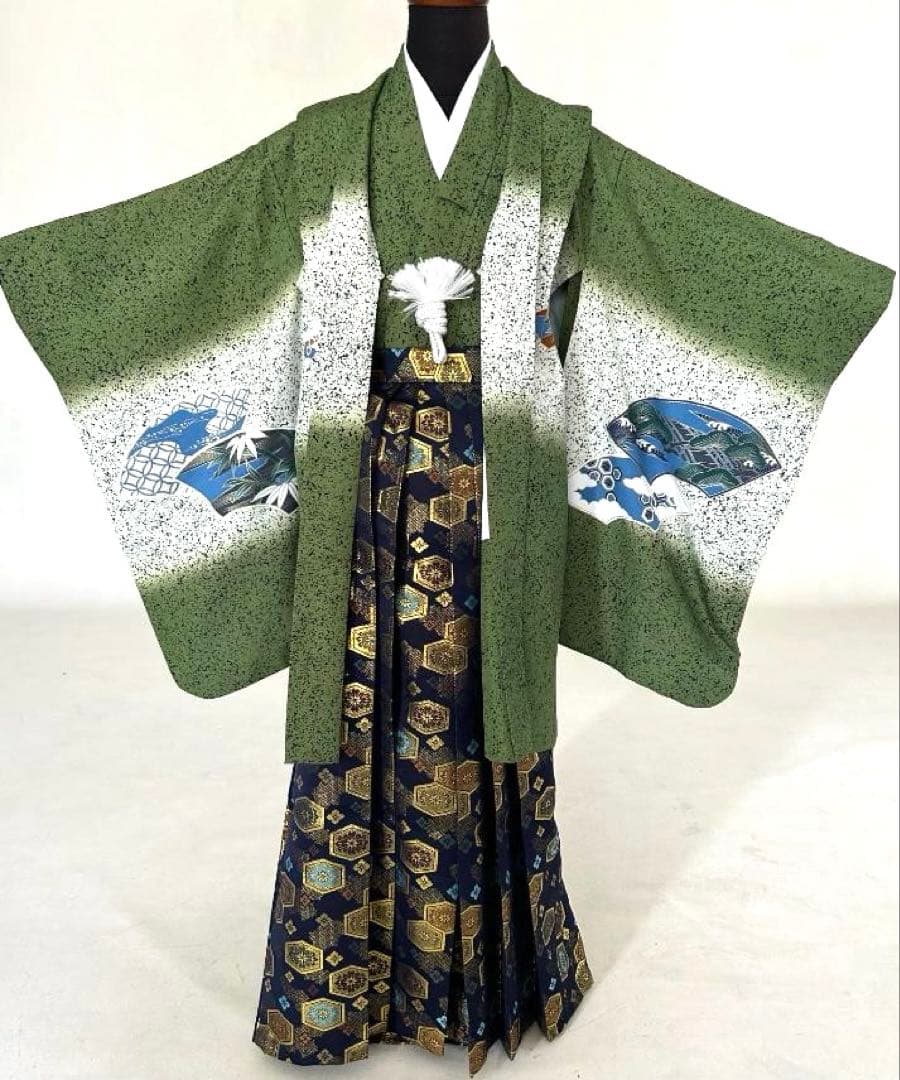 七五三７歳 羽織・羽織紐・着物・長襦袢・袴・帯・懐剣・ 肩上げ済み