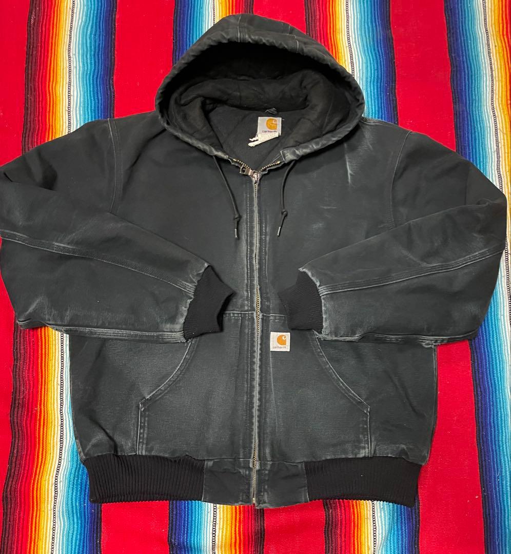 USA製 Carhartt Active Jacket black fade M