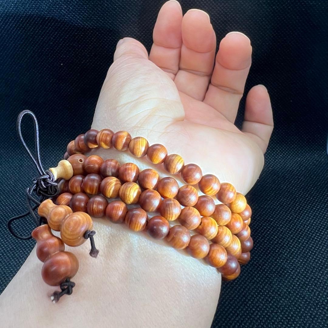 天然崖柏（がいはい）ブレスレットもネックレス希少香木｜パワーウッド1099