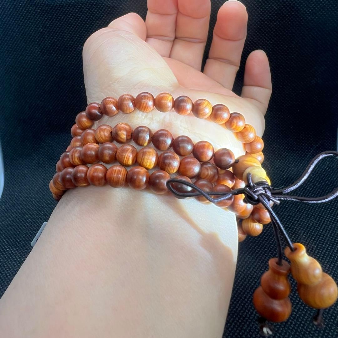 天然崖柏（がいはい）ブレスレットもネックレス希少香木｜パワーウッド1099