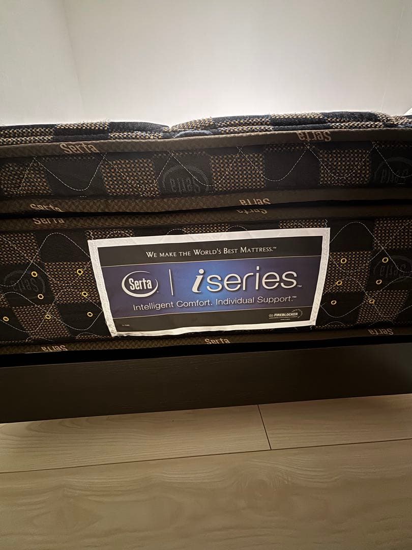 【ひめひめ】Serta iSeries シングル マットレス＋フレーム