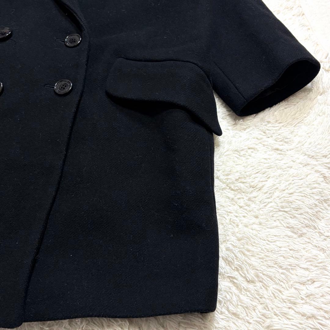 美品✨ コーチ ダブル チェスターコート XSウール アンゴラ混　黒　ブラック