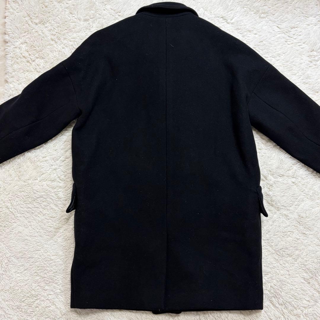 美品✨ コーチ ダブル チェスターコート XSウール アンゴラ混　黒　ブラック