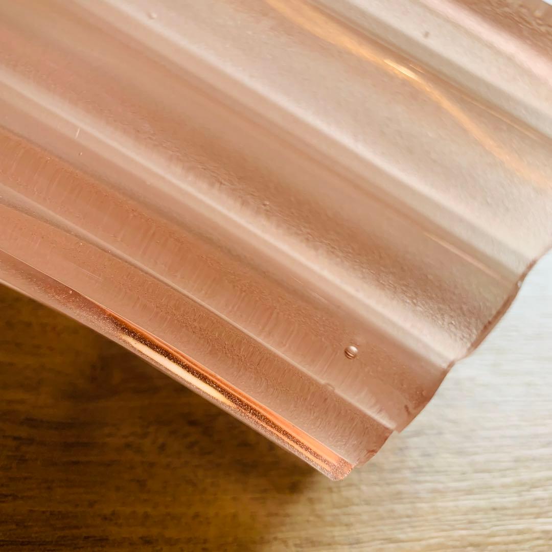 昭和レトロ 気泡 ランプシェード 電傘 電笠 乳白 すりガラス ピンク