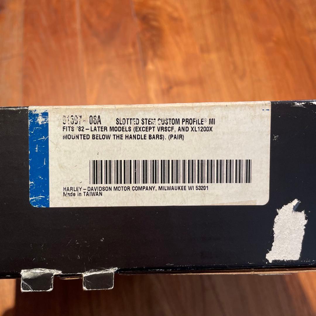 Harley Davidson純正 クローム スロットステムミラー 美品 箱付き