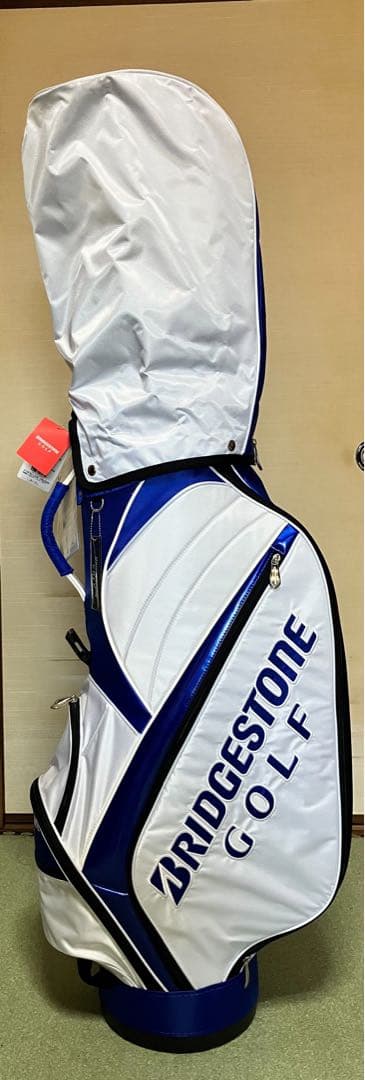 BRIDGESTONE ゴルフ キャディバッグ ホワイト/ブルー