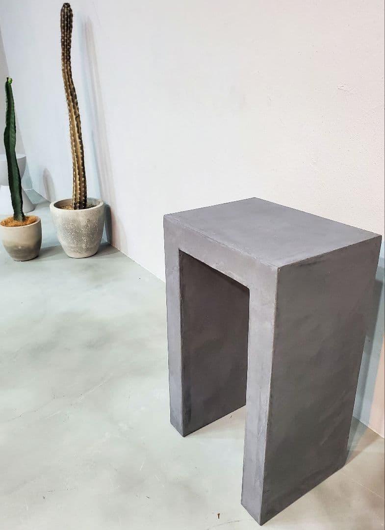 モールテックス コンクリート サイドテーブル アッシュグレー コンクリ家具
