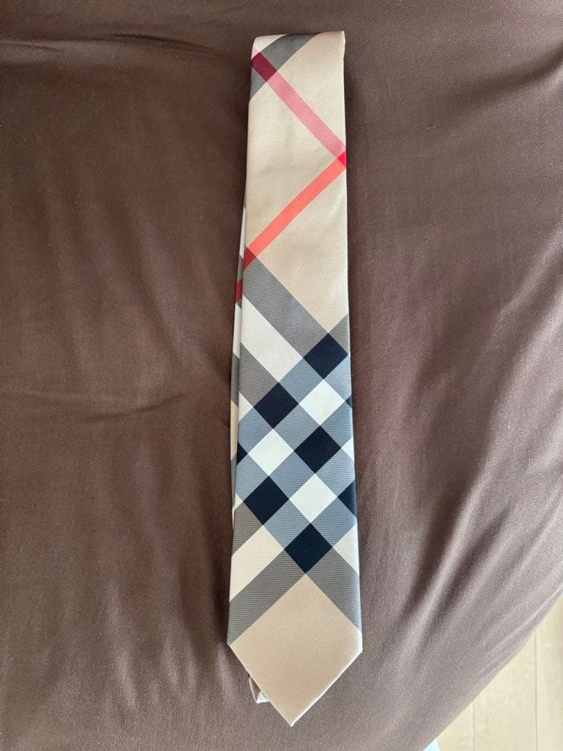 美品☆BURBERRY チェック柄 ネクタイ