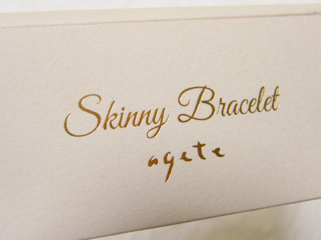 agete アガット スキニーブレスレット K10