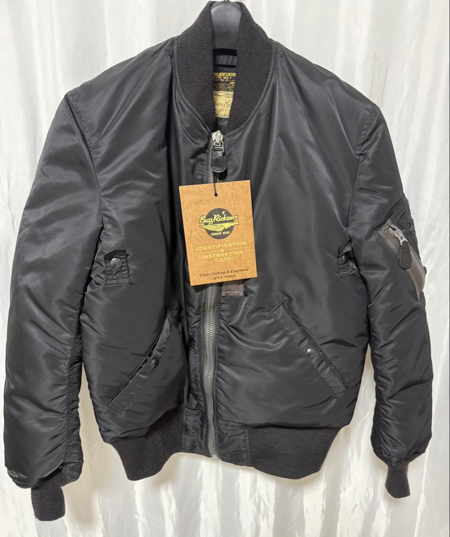 バズリクソンズ　ウィリアムギブソン　ブラックMA-1 ダウンジャケット