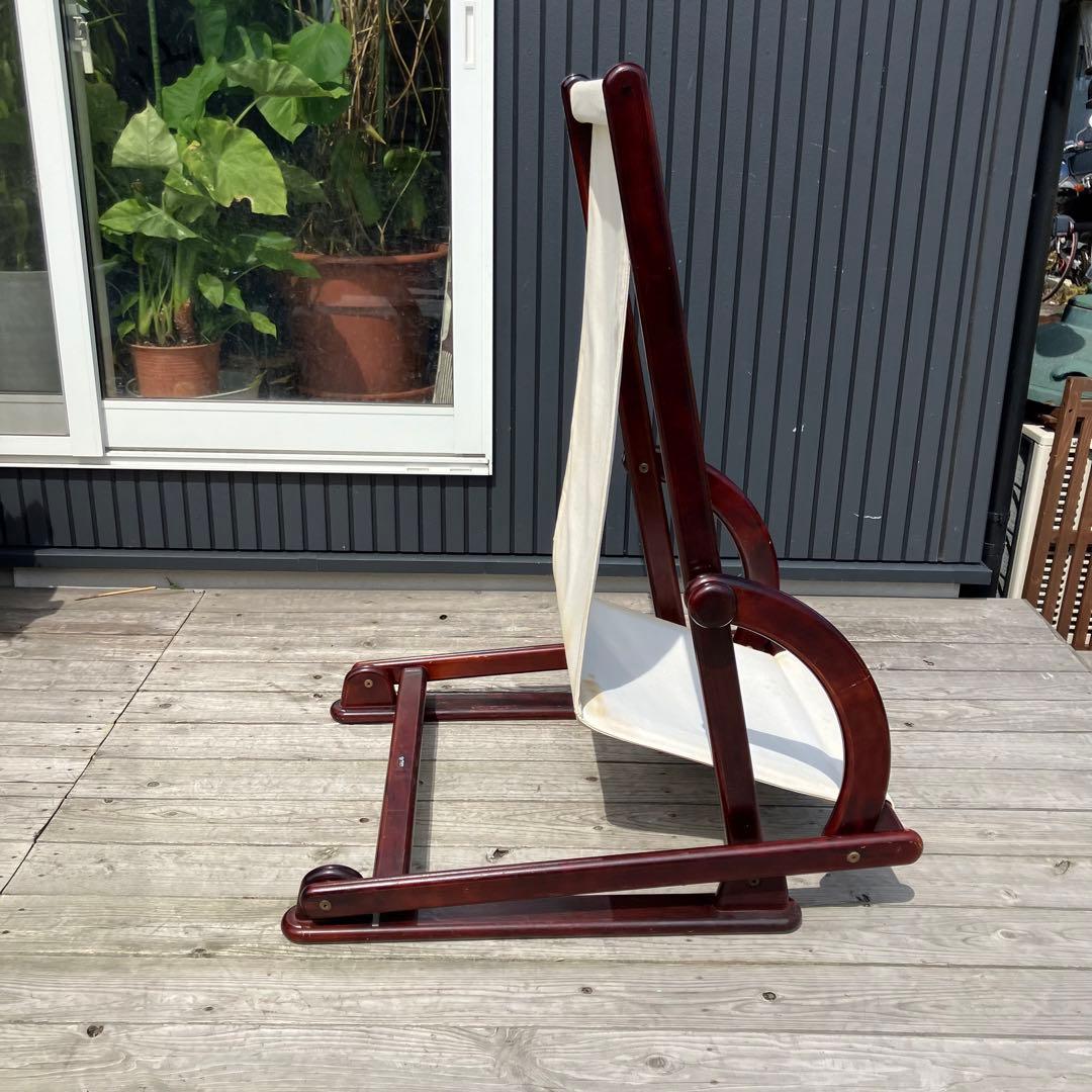 昭和レトロ カリモク 木製 ロッキングチェア アームチェア 古家具 ヴィンテージ