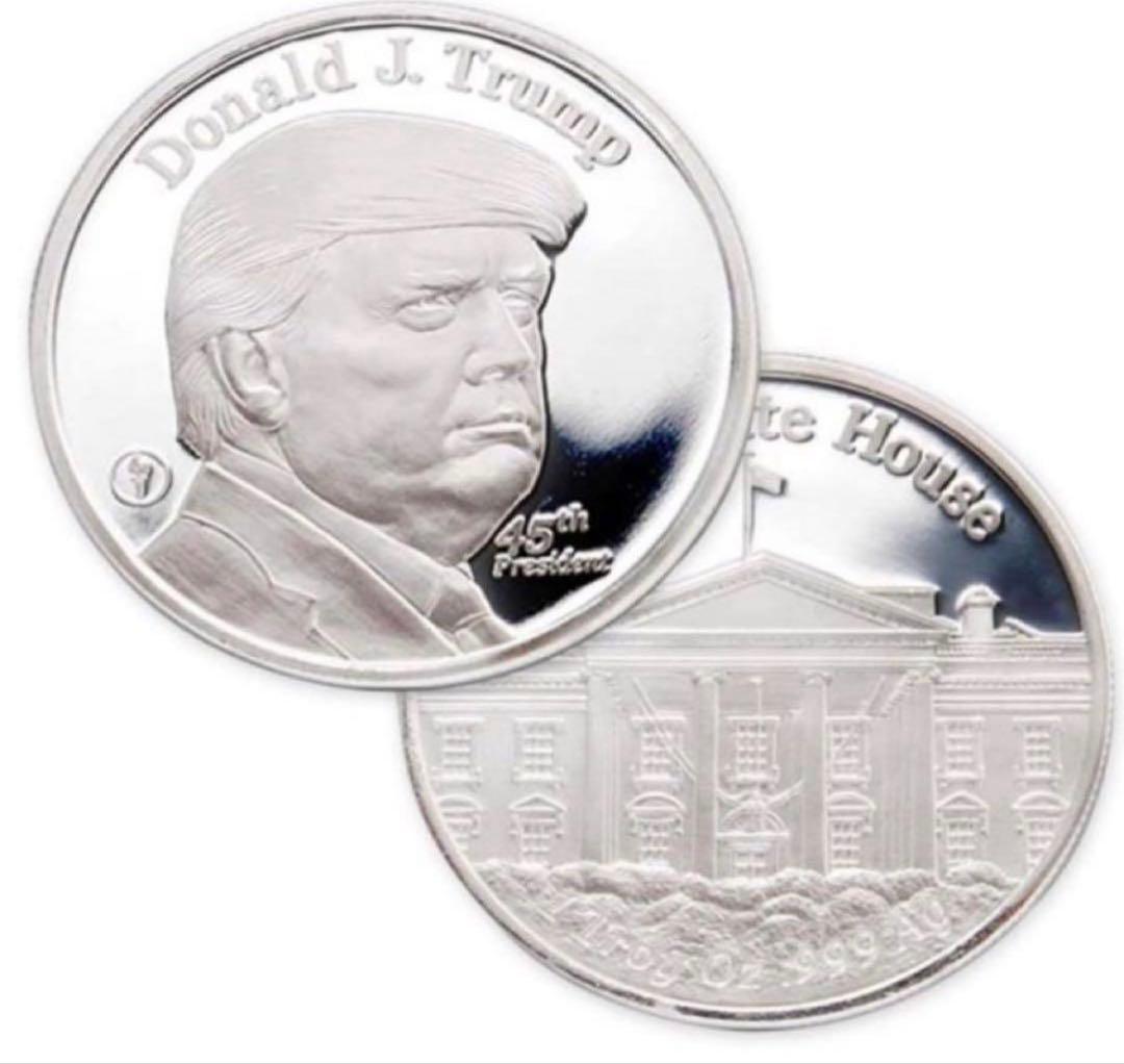 【5セット販売】新品　1 トロイ・オズ .999 純銀メダル ドナルド・トランプ