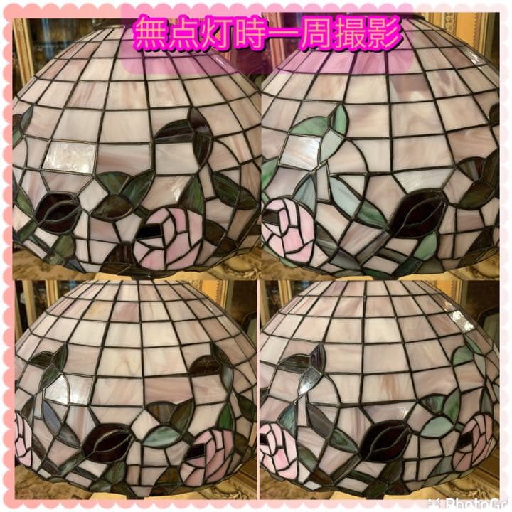 ティファニーランプ ステンド ガラス グラス ランプ ライト アメリカ製 美品