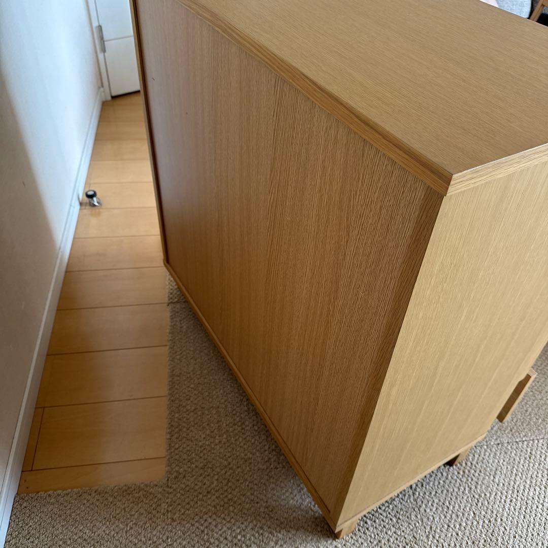無印良品　収納チェスト　オーク材