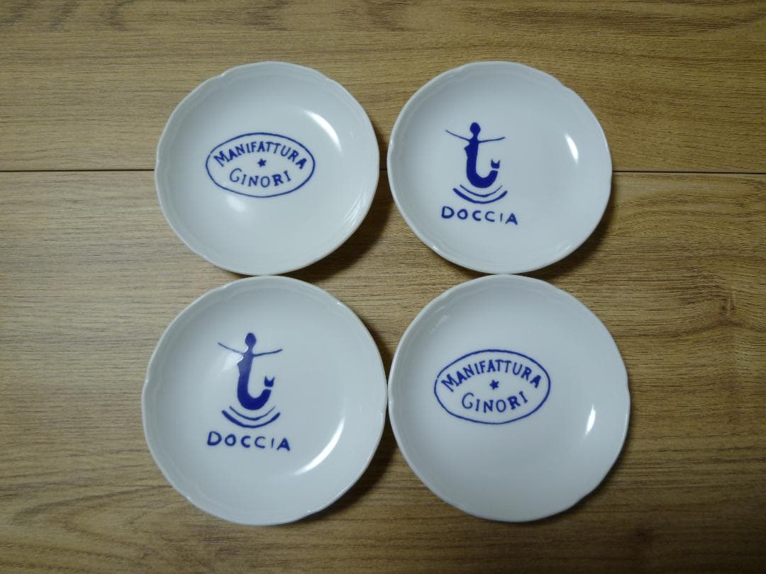 リチャードジノリ ボンジョルノ ティンブロ ミニプレート、2種4枚