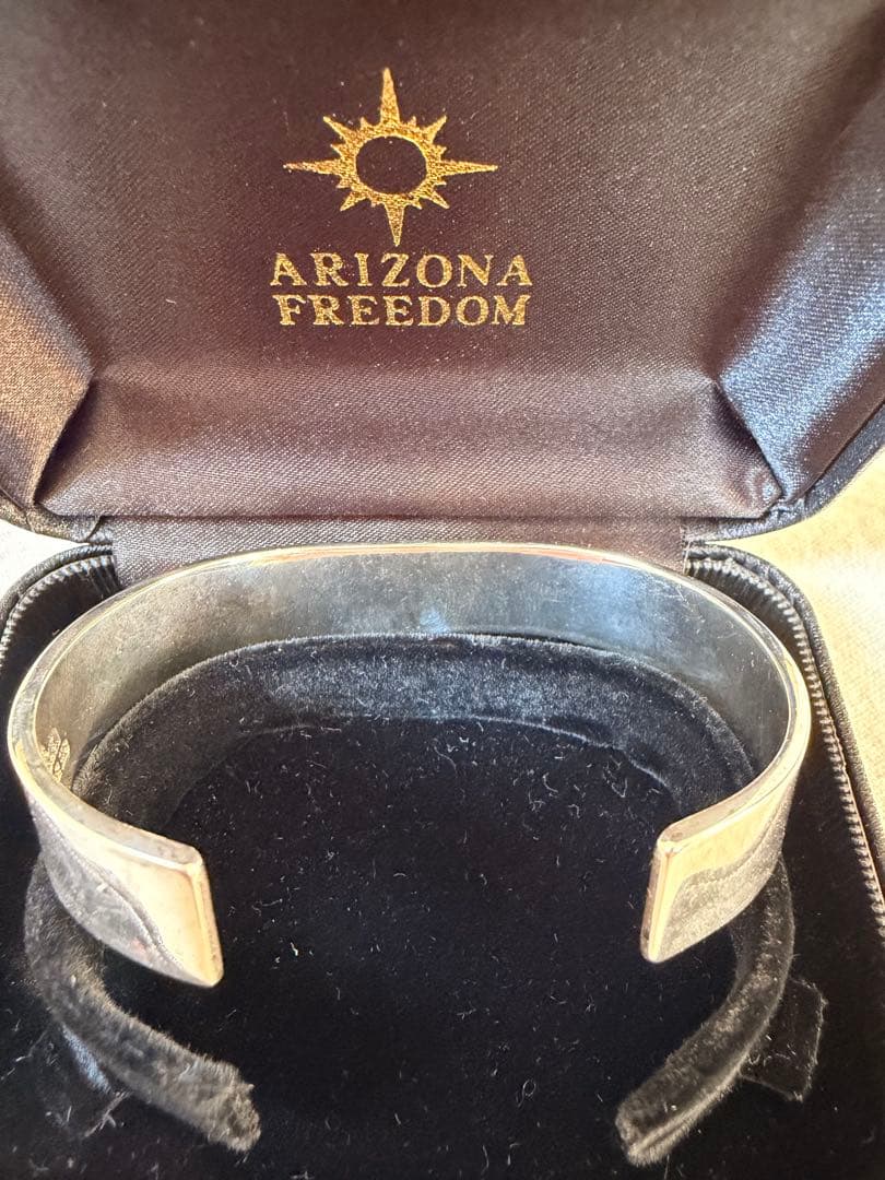 ARIZONA FREEDOM シルバーバングル太陽神平打ちシルバーブレスレット