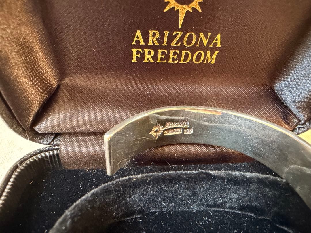 ARIZONA FREEDOM シルバーバングル太陽神平打ちシルバーブレスレット