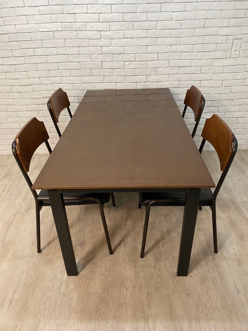 【自由】ウニコ　ダイニングセット　テーブル　4脚　チェア　椅子