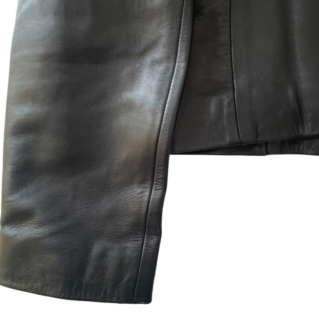 TOMORROWLAND トゥモローランド　レザージャケット　黒　36