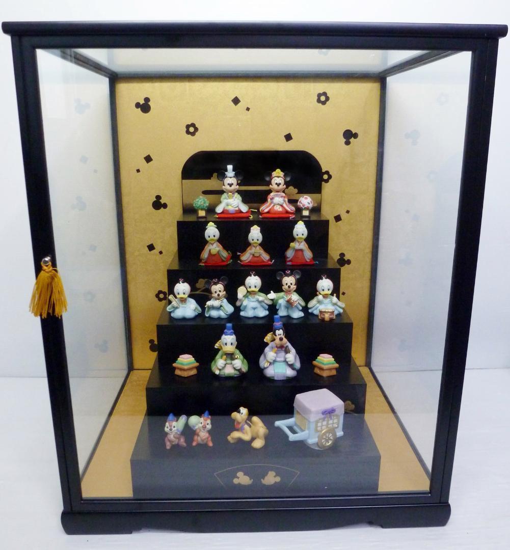 ディズニー ひな飾り 5段 ガラスケース付 雛壇 ひな壇 お雛様 ひな人形