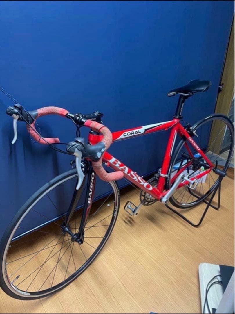 激*読様 唾*奇様 BASSO CORAL レッド ロードバイク