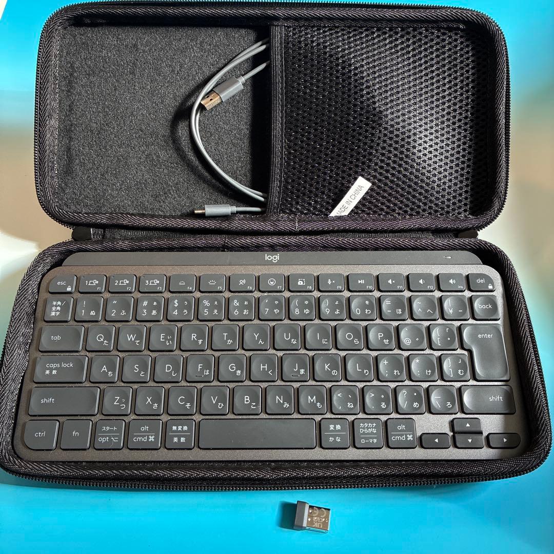 ロジクール KX700GRdr MX KEYS mini レシーバー ケース付き