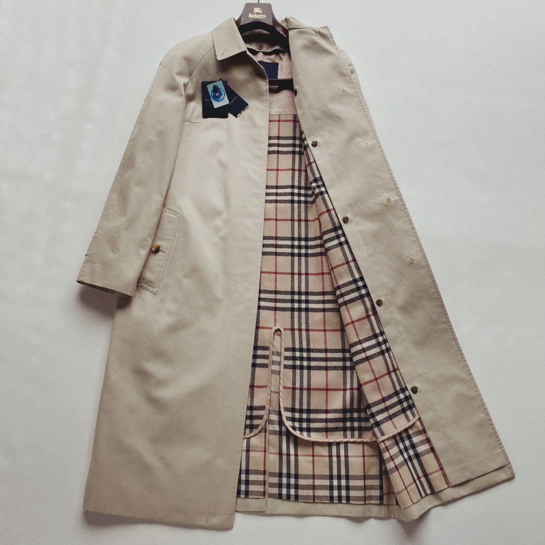 【タグ有/極美】バーバリーロンドン ライナー付 ステンカラー 38