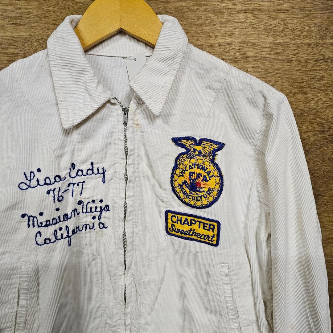 FFAエンブレム付きホワイトジャケット 76-77年製