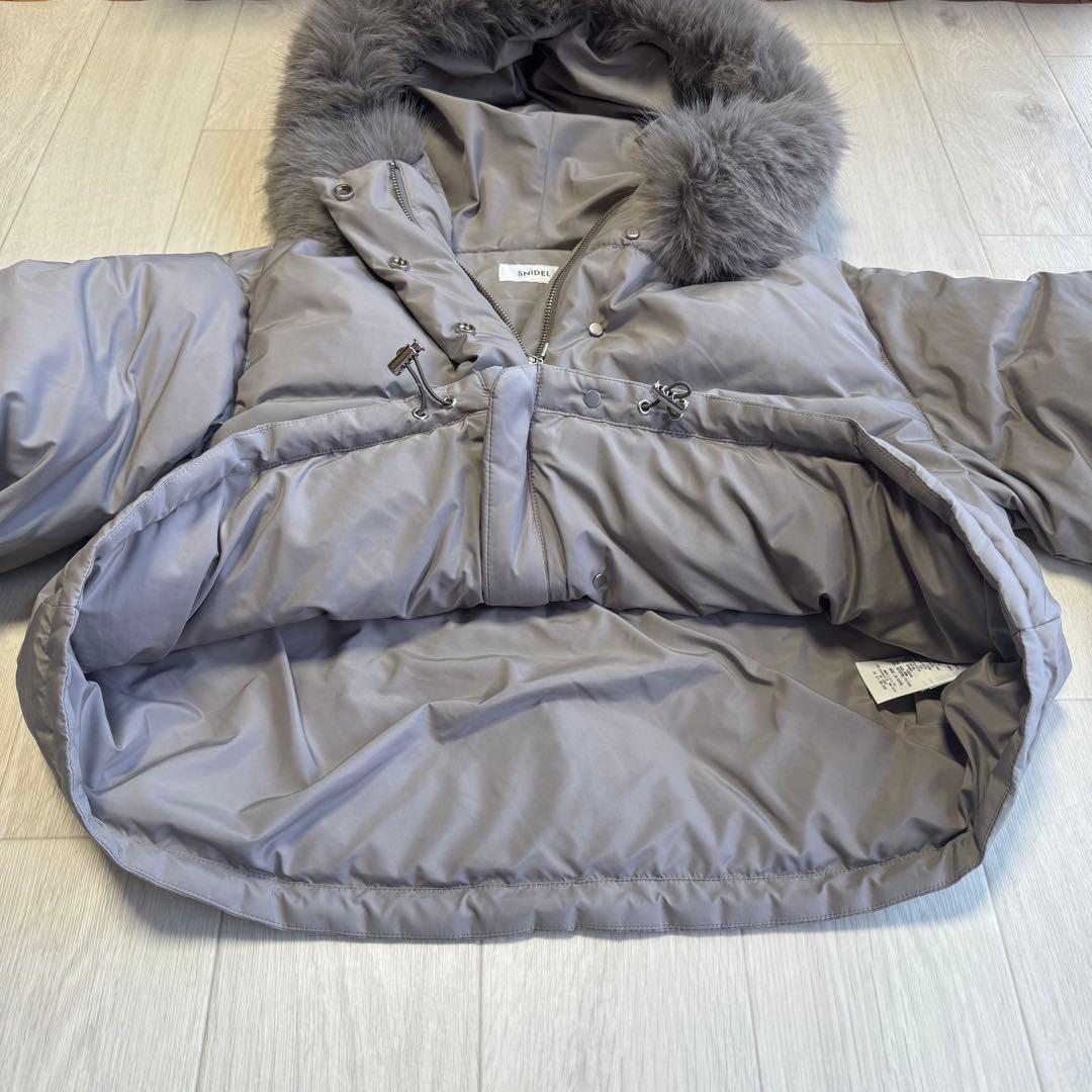 snidel フードファーショートダウン