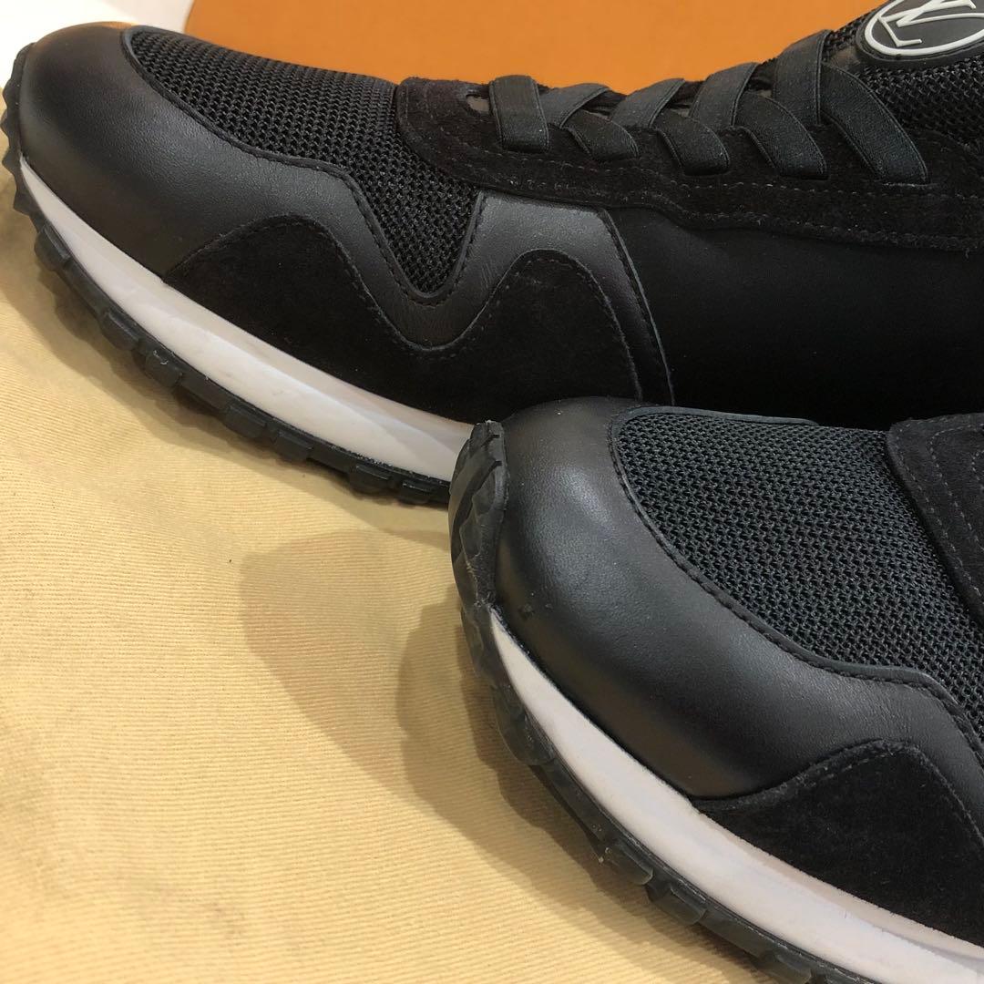 【美品】ルイヴィトン ランアウェイライン インヒールスニーカー 黒 39