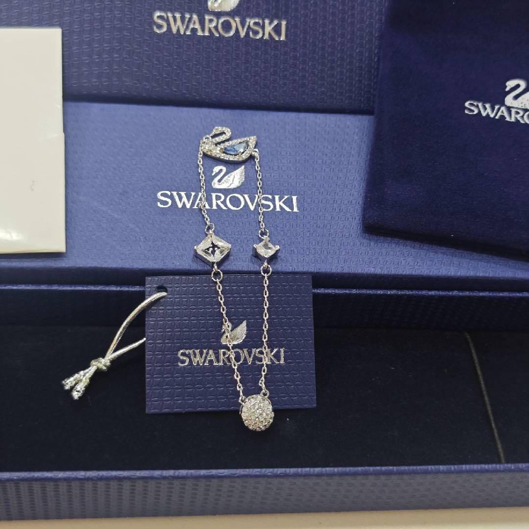 スワロフスキー Swarovski スワンモチーフブレスレット