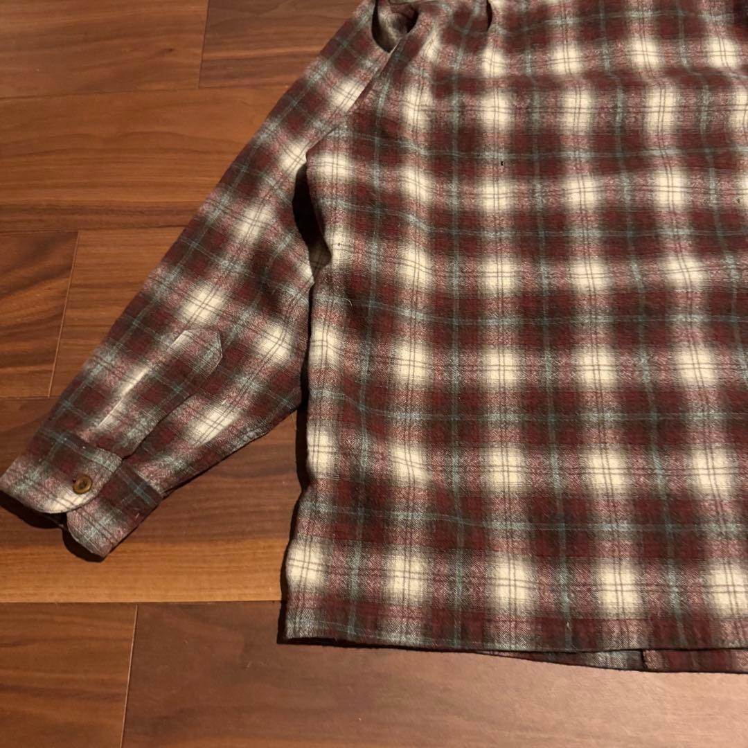 70s pendleton ボードシャツ　オンブレ　ビッグサイズ