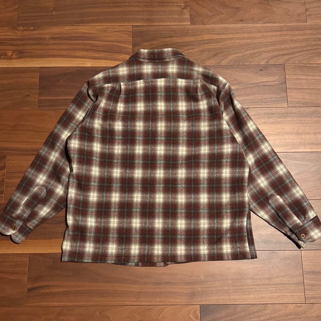 70s pendleton ボードシャツ　オンブレ　ビッグサイズ