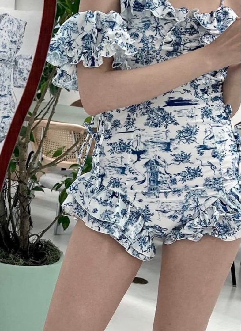 POPPY あさぎーにょTOILE JOUY SWIM LEOTARD 水着