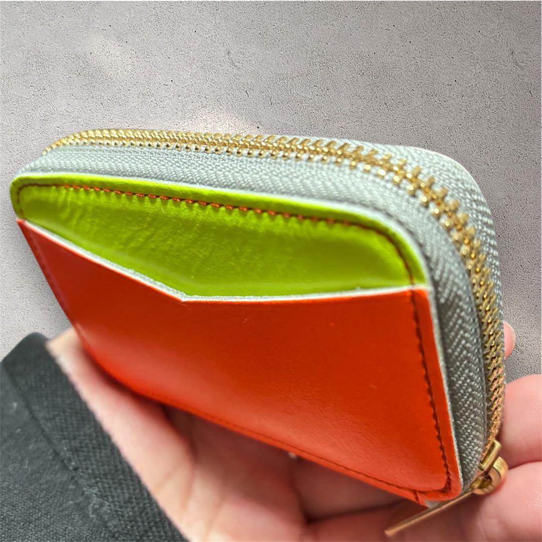 r*e様 NADAYA mu 限定カラー　CRAZY 本革 ミニ 財布 ネオンカ