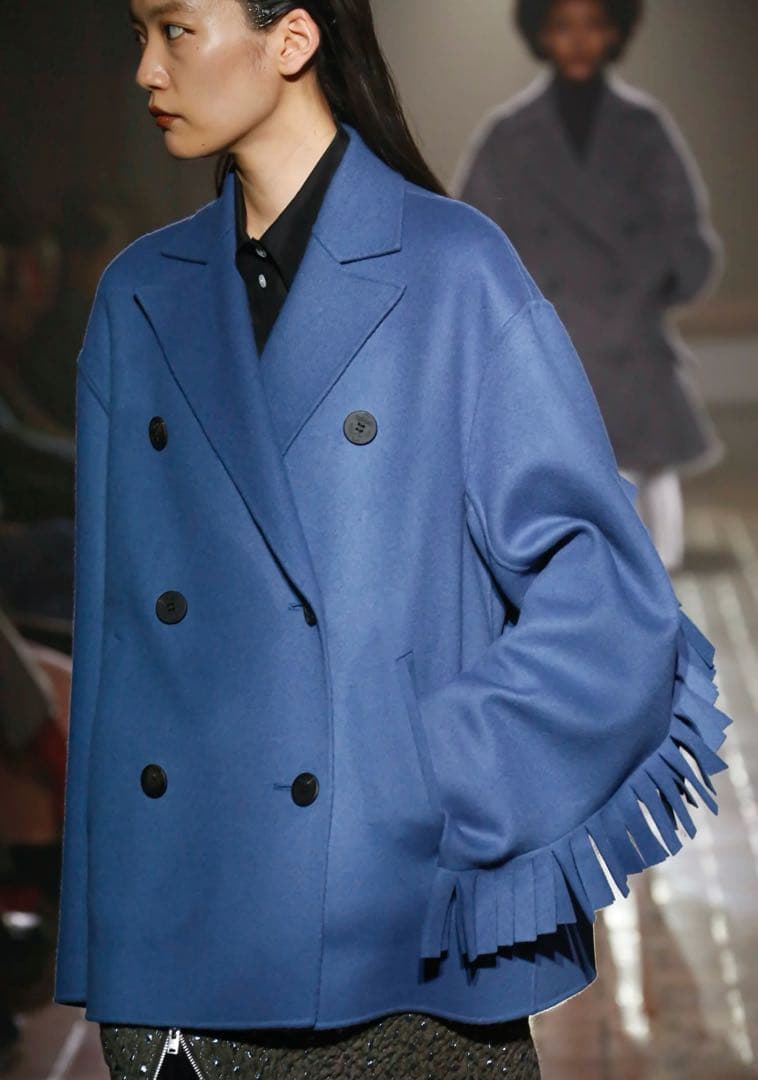 極美品✨️24AW　定価12万　コレクション掲載　CINOH　チノ　フリンジコート