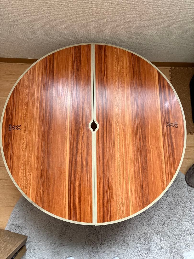 DOD 折りたたみ式円形テーブル ワンポールテントにおすすめ