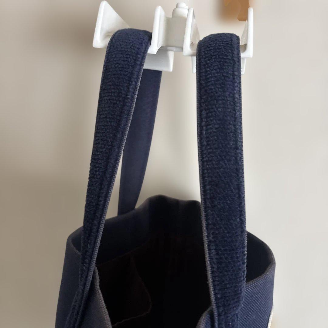 FEILER オールドテディ ワッペントートバッグ ネイビー L